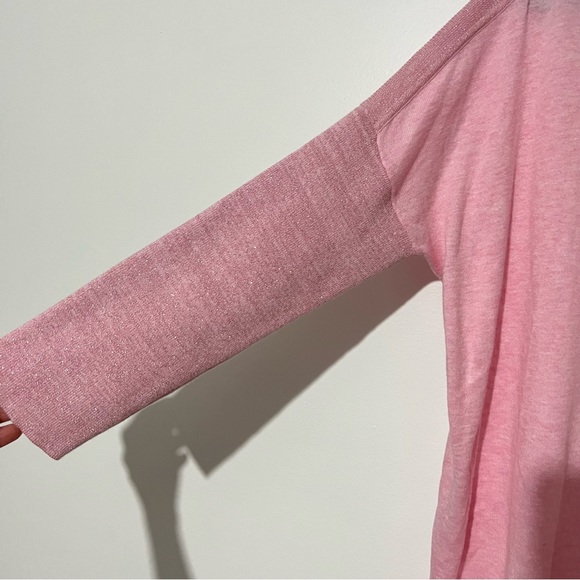 Lilly Pulitzer Cobo Sweater Heathered Pink Tropics Tint Small Coolmax Sparkly - Picture 8 of 10